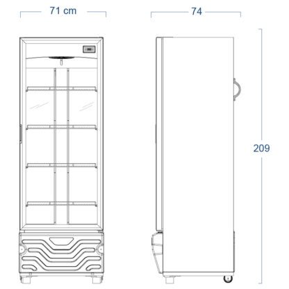 Vitrina Vertical de 510Litros Inducol en Lámina Galvanizada 3142652148