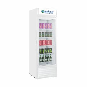 Vitrina Vertical de 217 Litros Inducol en Lámina Galvanizada
